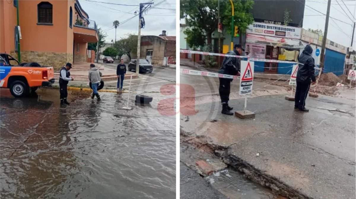 La tormenta dejó calles intransitables y vehículos varados en distintos barrios