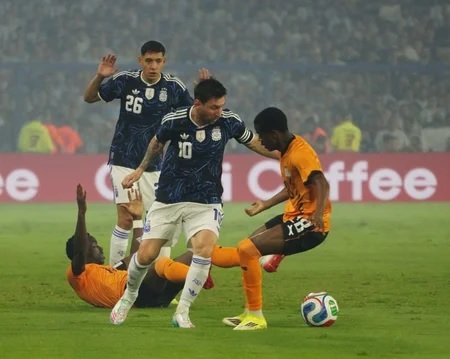 La Selección Argentina goleó a Zambia en un amistoso internacional